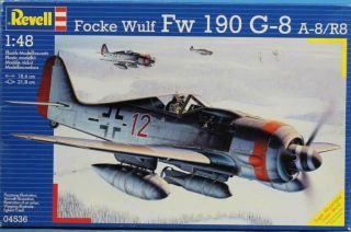 Revell 1:48 Focke Wulf Fw - 190 G - 8 A - 8/r8 Plastic Model Kit 04536u