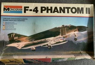 Monogram F - 4 Phantom Ii - 1/48 Scale - Vintage 1979 Kit