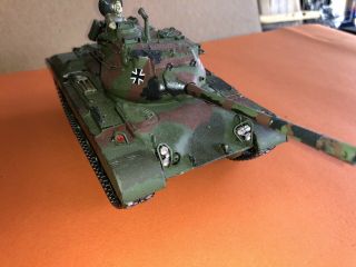 Vintage Plastic Tamiya German Markings Patton Tank 1/35 Built Up