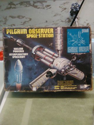 Vintage Mpc 1/100 Pilgram Observer Space Station Model Kit