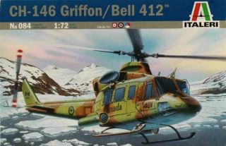 Italeri 1:72 Ch - 146 Griffon Bell 412 Helicopter Plastic Model Kit 084ux