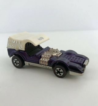 1970 Hot Wheels Vintage Dark Purple Mutt Mobile Die - Cast Car Red Line Reissue