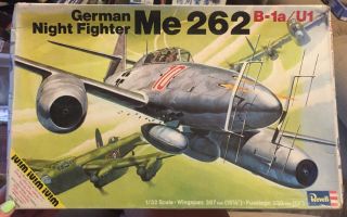 Revell 1/32 Me 262 B - 1a / U1 German Night Fighter Vintage Model Kit H275