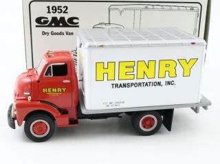 1952 Gmc Dry Goods Van Henry Transportation Inc.  First Gear 1:34 19 - 1149