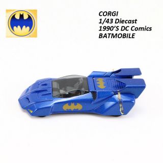 Corgi Batman 1990 " S Dc Comics Batmobile 1:43rd Scale Die - Cast Vehicles 77303