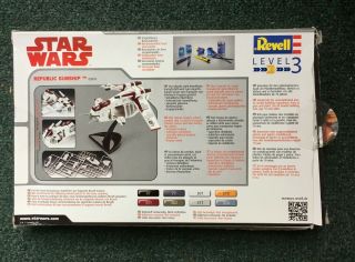 Revell of Germany 03613 Star Wars 1/172 Republic Gunship model kit Rare 2