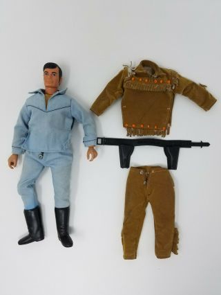 Vintage 1973 Gabriel Lone Ranger Cowboy Action Figure Doll W/ Tonto Outfit