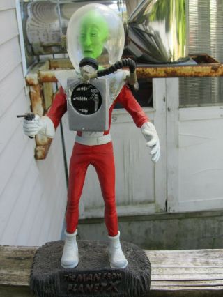 Vintage Built And Painted Heavy Resin Model Man From Planet X