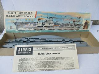 Airfix 1/600 Scale Hms Ark Royal Carrier Kit Complete In Org Box F408s