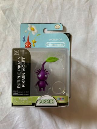 World Of Nintendo Purple Pikmin 2.  5 " Figure Jakks Pacific Brand Nib