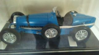 1934 Bugatti Type 59 Racer 1/18 Scale In Clear Display Case