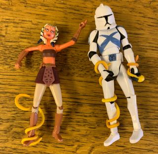Star Wars The Clone Wars (brain Invaders) Clone Trooper Scythe And Ahsoka Loose