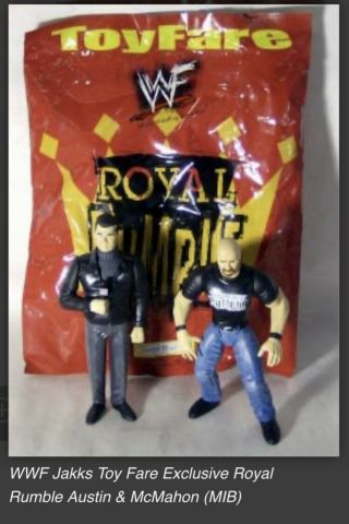 Vintage Wwf Wwe 1998 Royal Rumble Stone Cold Steve Austin Vince Mcmahon