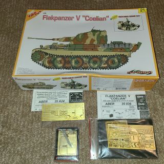1/35 Cyberhobby Flakpanzer V Coelian W/ Aber And Voyager