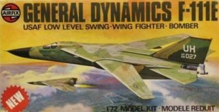 Airfix 1:72 General Dynamics F - 111e Usaf Swing - Wing Fighter Bomber Kit 04008u