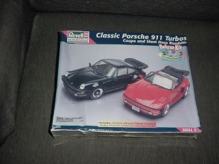 Revell Classic Porsche 911 Turbos Coupe & Slant Nose Model Kit 1/24 Scale