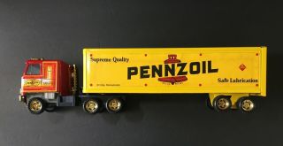 Vintage Pennzoil Oil City,  Pa Tractor Trailer Truck - By Ertl