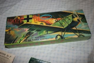 Aurora Famous Fighters German Wwi Fokker D - Vii 1/4 Scale [1/48]