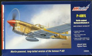 1/48 Amtech Models Curtiss P - 40f/l Warhawk Long Tailed P - 40