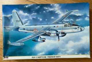 Hasegawa P2v - 7 Neptune " French Navy " 1:72 Model Kit Open Box Complete