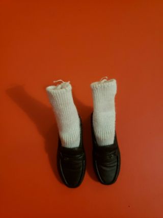 Hot Toys 1/6 Scale Michael Jackson Thriller Black Shoes W/ Socks (peg Type)