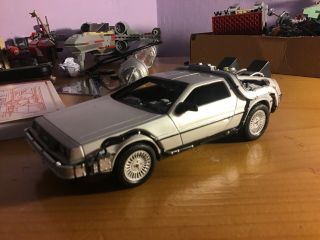 Welly 1/24 Scale Diecast Metal Delorean Time Machine Back To The Future Part 1 ⏰