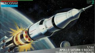 1/144 Monogram 5082; Apollo Saturn V Rocket Heritage Edition 1994