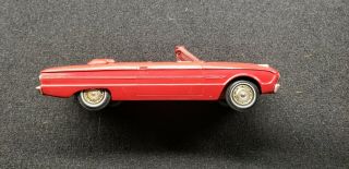 Vintage 1963 Ford Falcon Red Dealer Promo Car,  Convertible