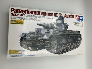 Opened Box - Tamiya 35290 1/35 Panzerkampfwagen Iii Ausf N Tank Model