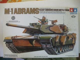 Vintage Tamiya 1/35 M - 2 Abrams Main Battle Tank Mm - 224a