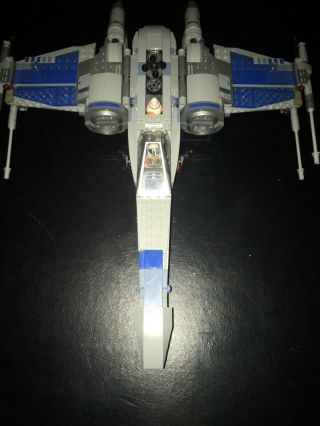 Lego Star Wars 75149 Blue X - Wing Resistance Fighter Open And Constructed