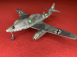 Built 1/48 Messerschmitt Me 262 Jet Fighter Model Plane Wwii Ww2
