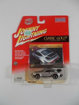 Johnny Lightning 1/64 Classic Gold 1982 Porsche 911 Turbo