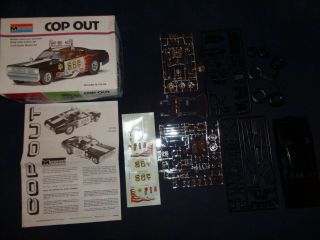 1973 MONOGRAM COP OUT FUNNY CAR DRAG STRIP POLICE CAR PLYMOUTH DUSTER 1/24 7504 2
