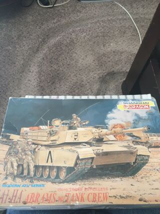 1/35 Dragon Usmc M1a1 Ha Abrams W Tank Crew & Aftermarket Metal Barrel Buy Me