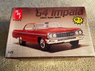 Amt/ertl 1964 Chevy Impala Ss 1/25 Model Pre - Owned