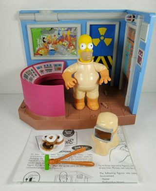 The Simpsons World Of Springfield Nuclear Power Plant With Homer Playmates Toys