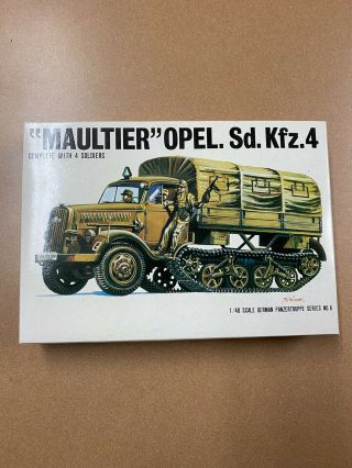 Bandai Maultier Opel Sd Kfz 4 German Wwii Vintage Model Kit