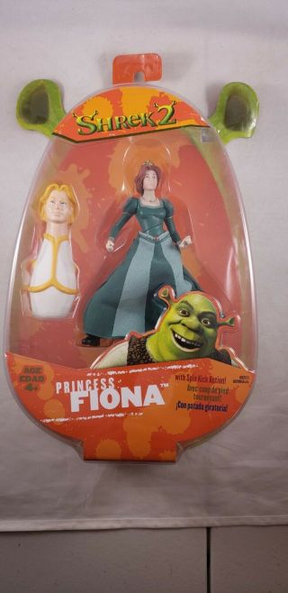 Shrek 2 Spin Kick Princess Fiona Action Figure 2004 Hasbro