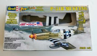 85 - 1654 Revell 1/48th Scale P - 51b Mustang Plastic Model Kit