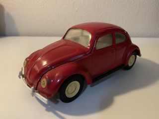 Vintage Tonka Volkswagen Vw Red Beetle Bug Toy Car 52680