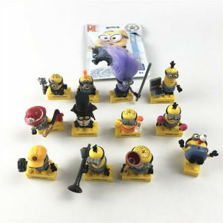 Mega Bloks Despicable Me 8 Mini Minions Figure Toy 12pcs/set