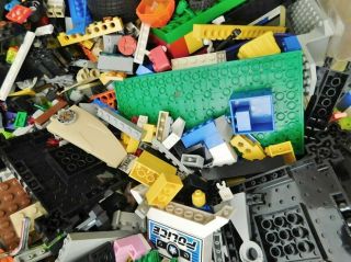 16.  8 Lbs Unsorted Lego Bulk Box
