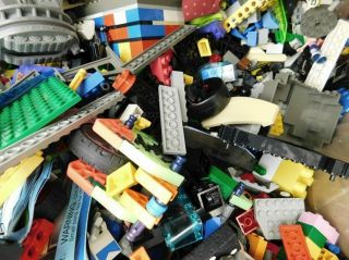 16.  8 LBS Unsorted LEGO Bulk Box 3
