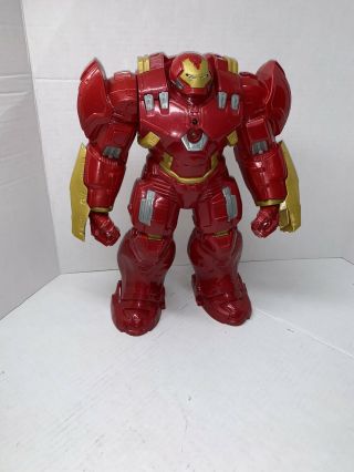 2015 Iron Man 13” Action Figure Marvel Hasbro Talking Hulk Buster Toy -