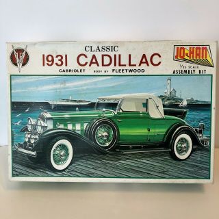 Vintage Jo - Han 1:25 1931 Cadillac V - 16 Cabriolet Model Car Kit Gc431 - Unbuilt