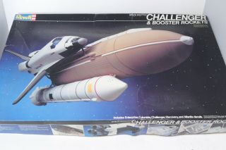 Revell 1:144 Space Shuttle Challenger Plastic Model Kit Complete Open Box Nasa