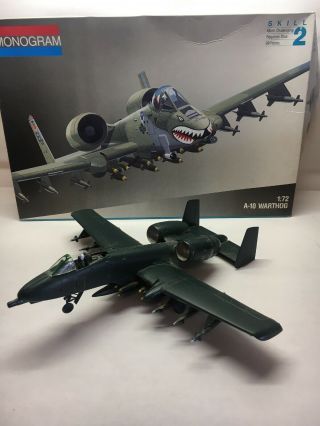 Built Monogram A - 10 Warthog Model Kit 1:72 Scale,  Some Parts Missing,  Picts