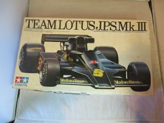 Tamiya Team Lotus J.  P.  S.  Mk.  Iii Model Kit Gc2004 1/20 Scale Opened