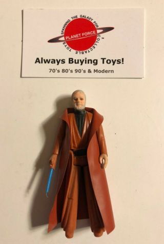 1977 Obi Wan Kenobi Complete Vintage Star Wars Kenner Figure Accessorie